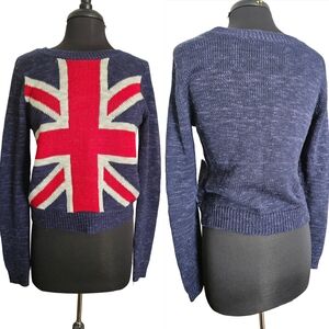 Rebellious One Navy Union Jack Sweater